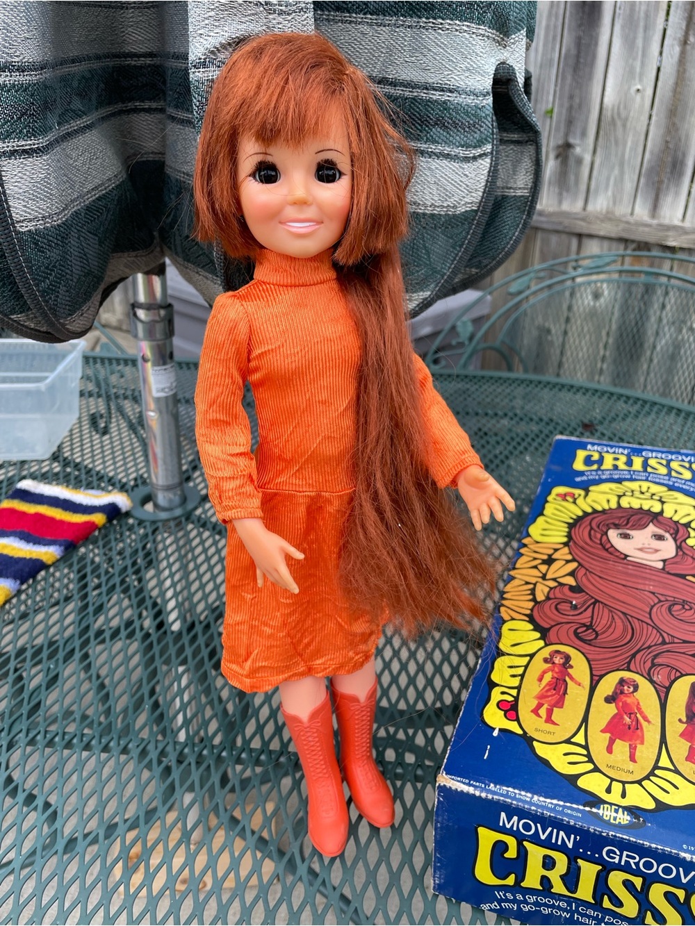 1971 Ideal Movin' Groovin' Crissy Doll in Box with 2 TAGGED 1972 Outfits